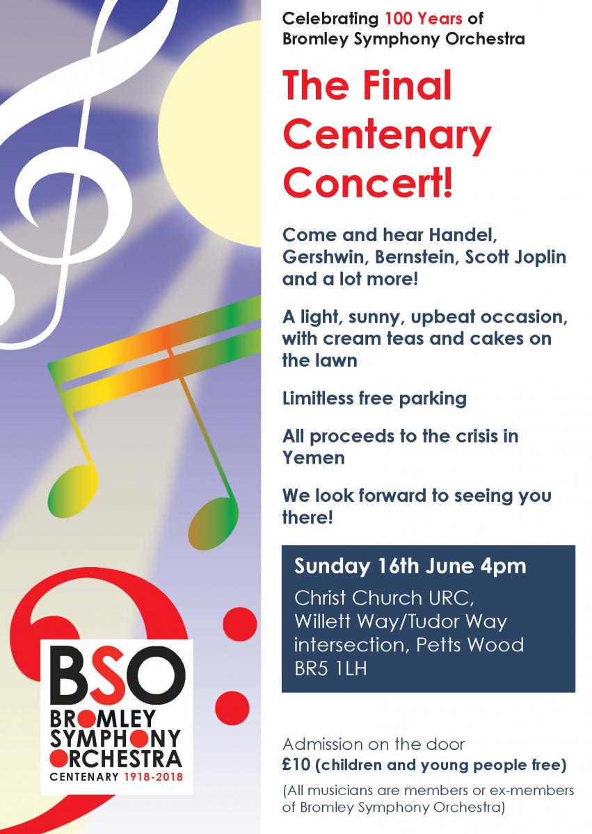 Concert 16th June at 4pm, Christ Church Petts Wood BR5 1LH