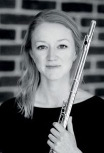 Amy Yule with flute