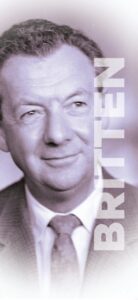 Head and shoulders of Benjamin Britten