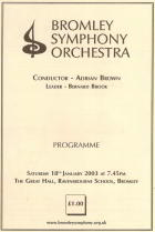 Programme Jan 2003