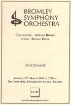 Full programme in PDF format Programme Mar 2003