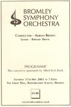 Programme May 2003