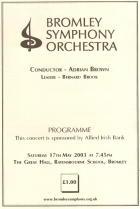 Full programme in PDF format Programme May 2003