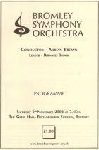Programme Nov 2002