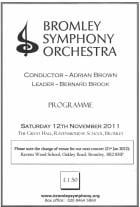 Programme Nov 2011